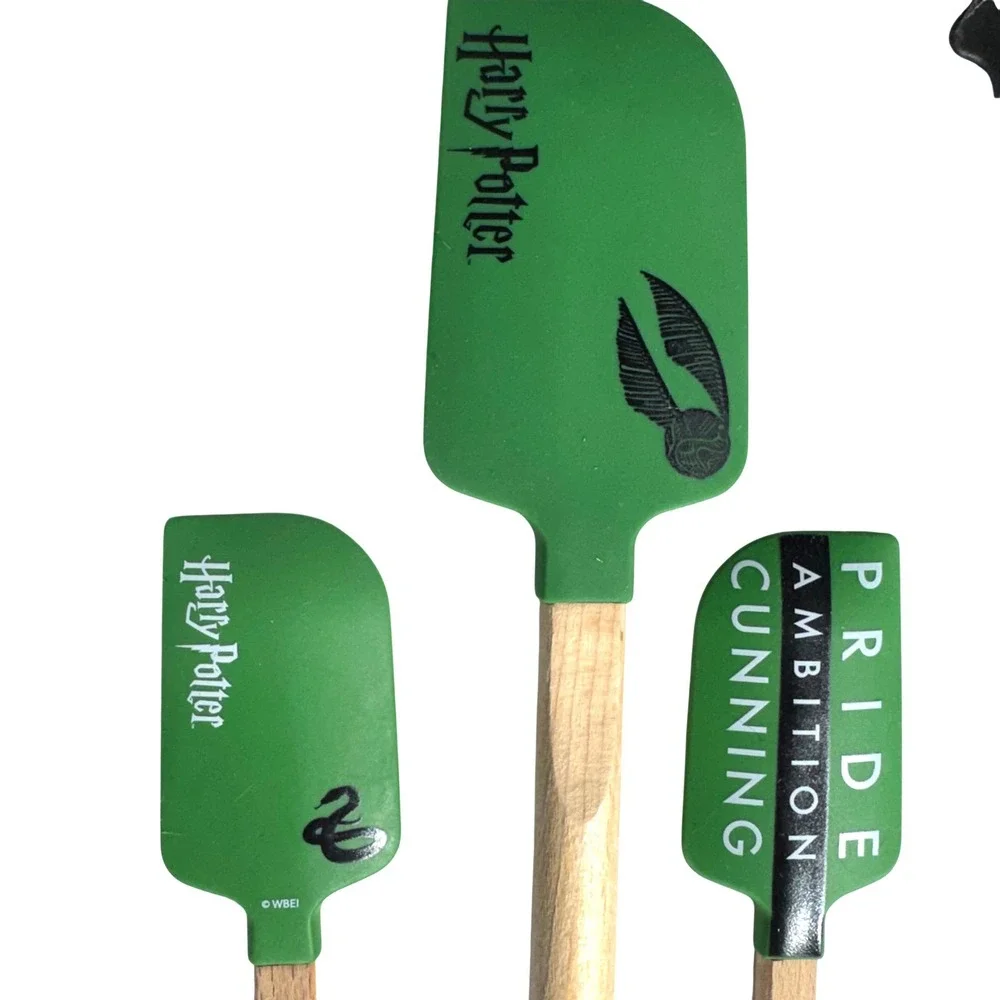 Williams Sonoma Harry Potter Slytherin Spatula and Turner Set 4pc Discontinued